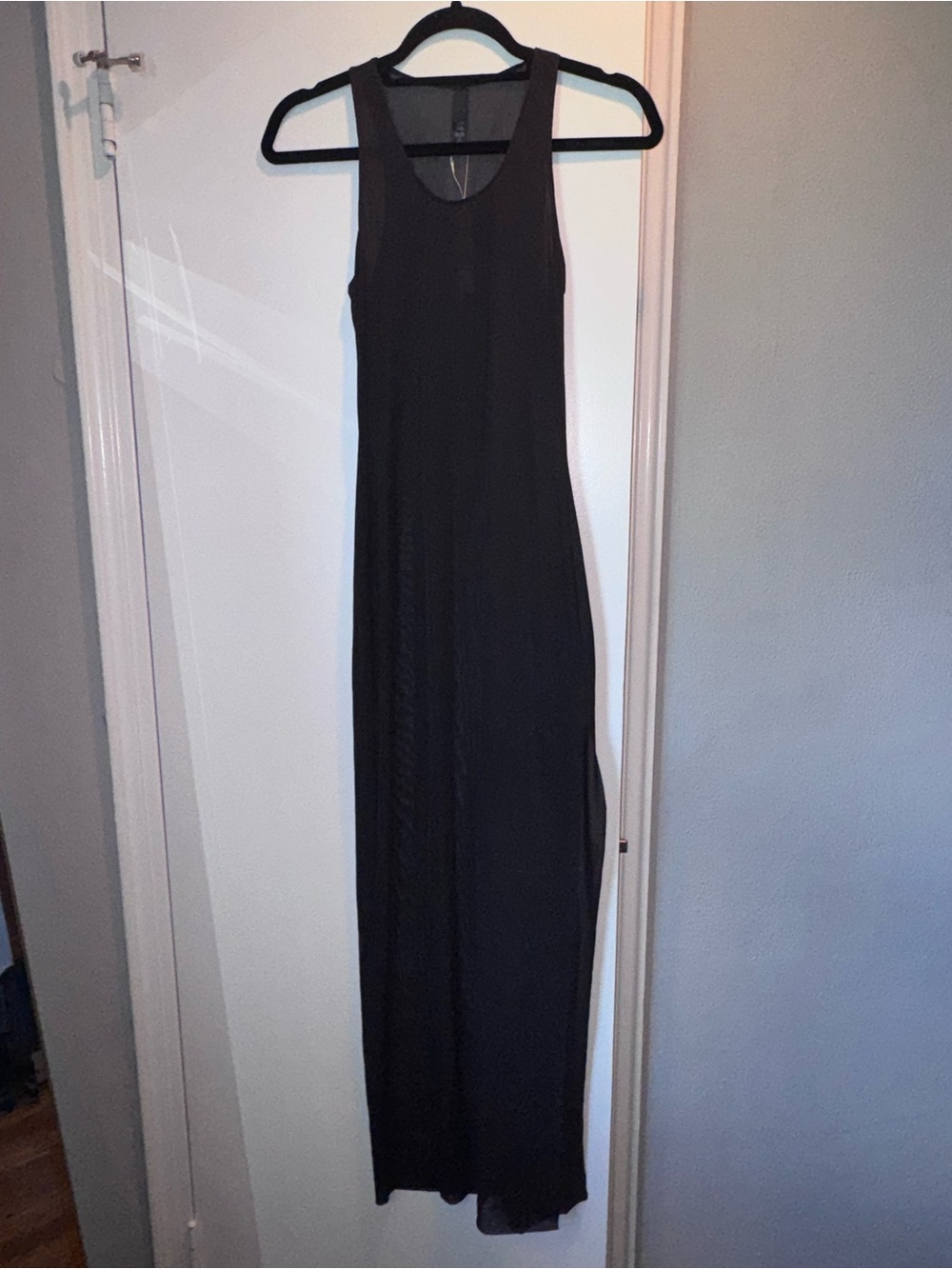 SKIMS Mesh Cover Ups Long Dress NWT in Onyx